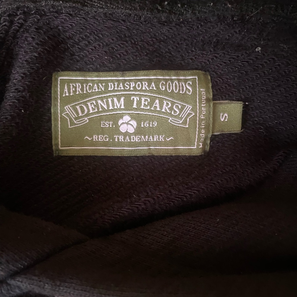 Denim Tears The Cotton Wreath Sweat Shirt Black - Picture 3 of 3